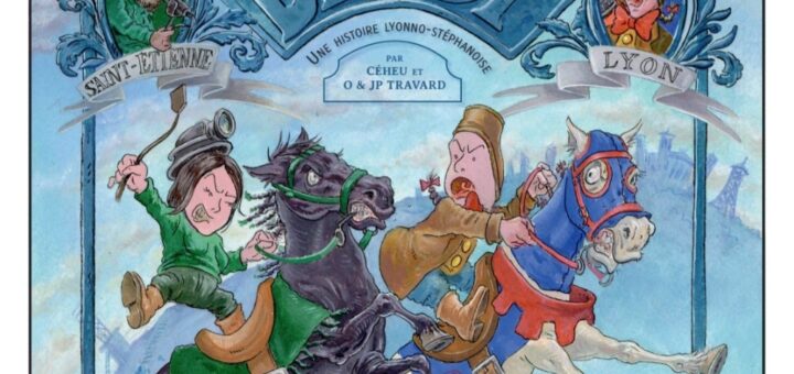 couverture du numéro 124 des rues de Lyon : le derby lyon saint-etienne en BD